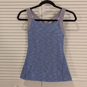 Lucy racerback tank top with built in bra